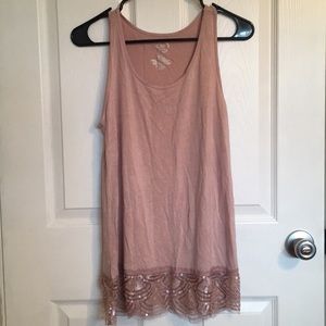 🌻Maurices Pink Sequined Tank